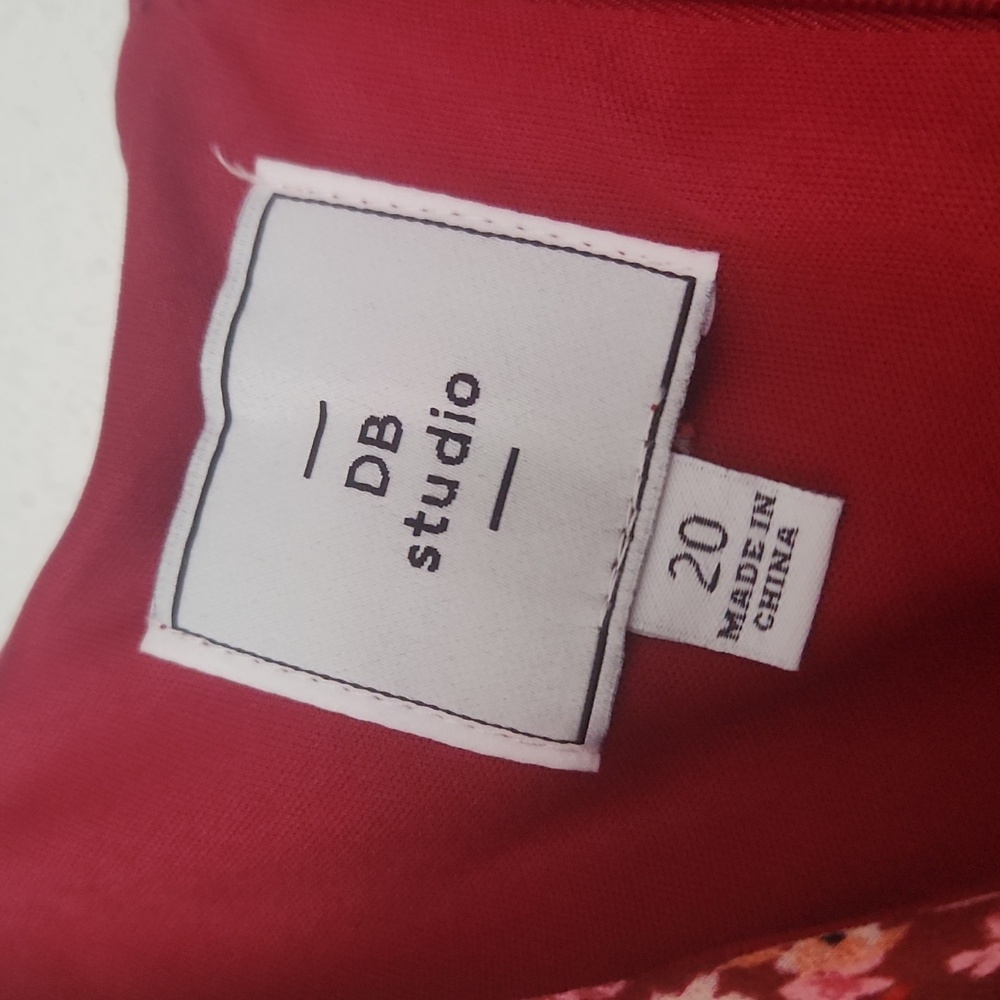 DAVID'S BRIDAL: NWT Floral Printed Chiffon A-Line Dress - Picture 7 of 9